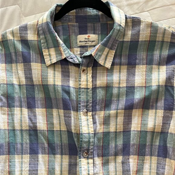 Marine Layer Men's Button Down Shirt - size Marge - Picture 1 of 2